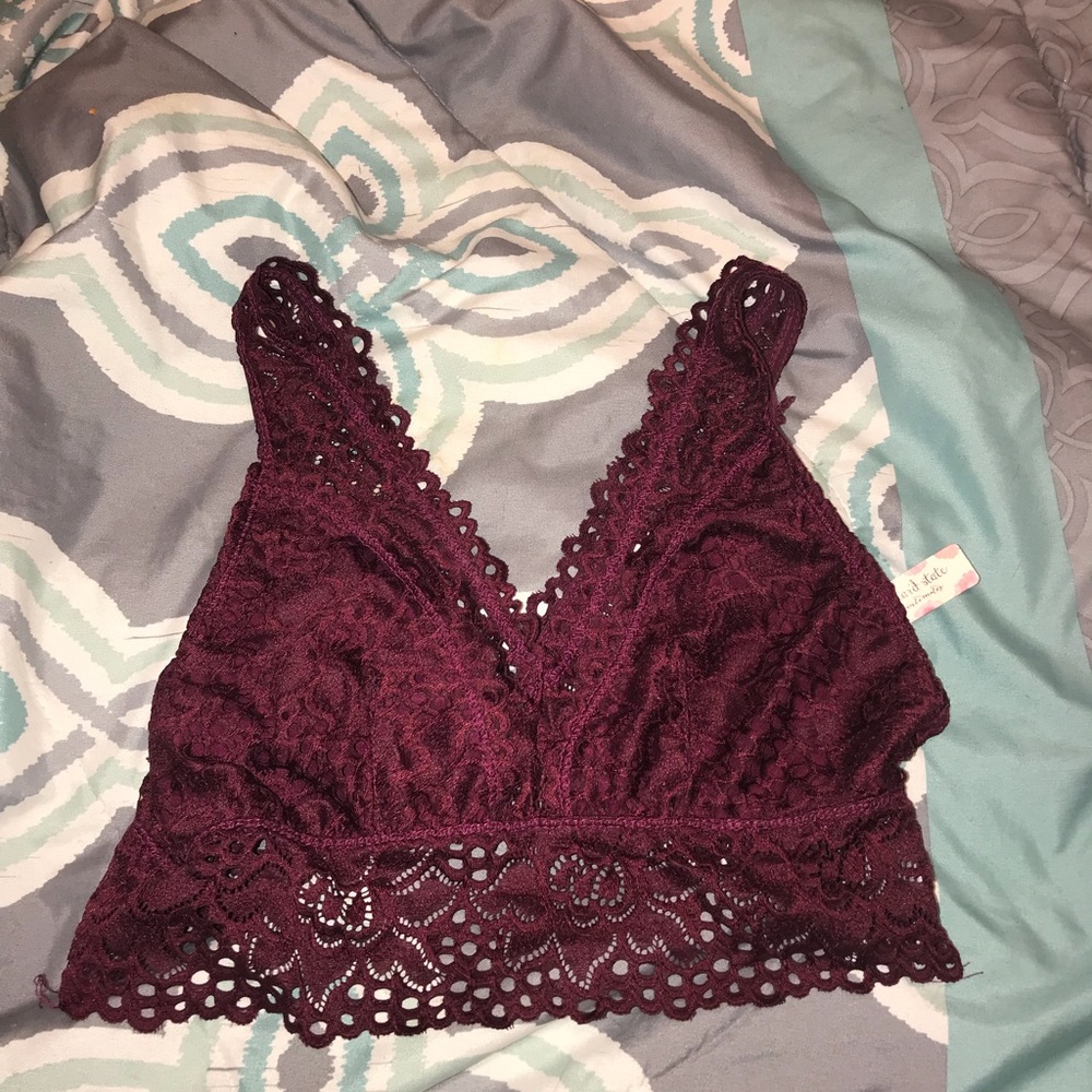 Altard state burgundy bralette
